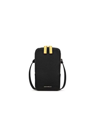 Coccinelle Telefoon Crossbody Tas Zwart