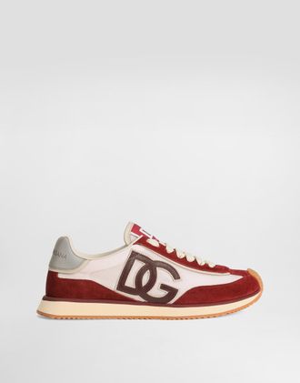 Dolce & Gabbana Dg Cushion Sneakers In Printed Nylon - Woman Sneakers Print 37.5