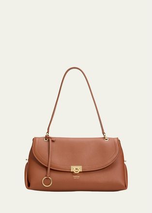 Ferragamo Medium Leather Shoulder Bag