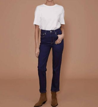 LE JEAN Sabine Straight Leg Jeans In Storm