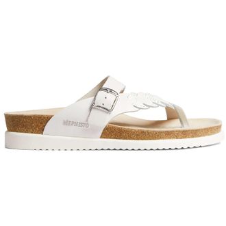 Mephisto Mephisto Heleonore Leather Womens Toe Post Sandals - White - Size:UK 7.5