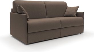 Divani.Store Evans Sof&aacute; Cama Convertible En Tela Impermeable 149 Cm (mat. 120x197) Marr&oacute;n