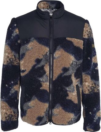 Barbour Camo Drafthouse Fleece Jas Multicolor - Heren - Vesten met rits - Veelkleurig - XL - Polyester - Hoodies & sweatvesten
