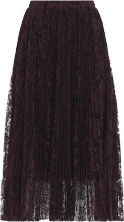 Ermanno Scervino Lace Midi Skirt - Dames - Midirokken - Paars - S - Rokken