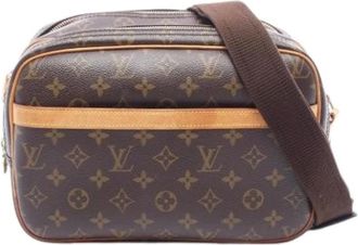 Louis Vuitton Pre-owned Cross Body Bags, female, Brown, Size: ONE SIZE Pre-owned Reporter PM Shoulder Bag