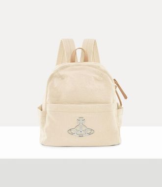 Vivienne Westwood George Medium Rucksack Canvas Natural