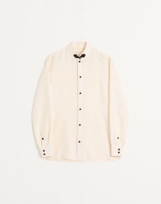 Valentino Silk Shantung Shirt With Toggle