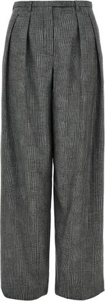 Emporio Armani Wijde Broek - Dames - Wijde Broeken - Grijs - M - Broeken