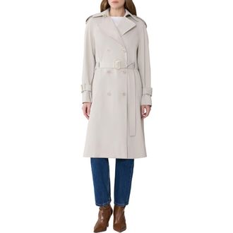Soia & Kyo Becky Double Breasted Trench Coat in Light Oak at Nordstrom, Size X-Large