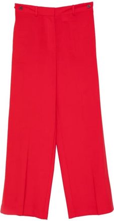 Alysi Pantaloni sartoriali dritti - - Trousers - Donna - Rosso - 2XS