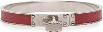 Herm&egrave;s Tweedehands Palladium Gecoate Kelly H Lock Bangle