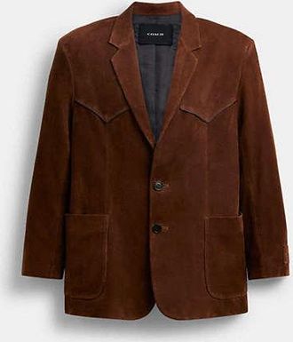 Coach Suede Western Blazer