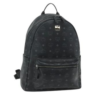 MCM Pre-owned Backpacks, female, Black, Size: ONE SIZE Pre-owned Backpack