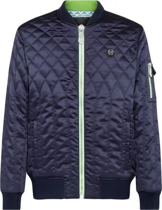 Philipp Plein Quilted Nylon Bomber Iconic Plein