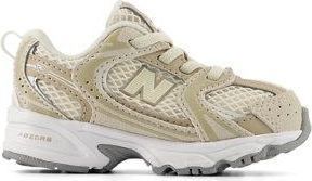 New Balance Infants 530 Bungee Lace in Beige/Brown Leather, size 1.5