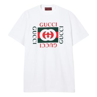 Gucci (WMNS) Gucci Print Cotton Jersey T-Shirt White 788093-XJGL3-9669