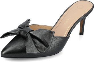 Journee Collection Journee Womens Tiarra Evening Pumps, Black/Sparkle, 6 UK Wide