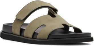 Steve Madden Maiven Slide Sandal in Olive Suede at Nordstrom, Size 12