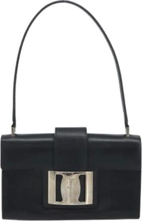 Ferragamo Pre-owned Shoulder Bags, female, Black, Size: ONE SIZE Pre-owned Shoulder Bag