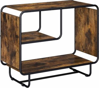 vidaXL Aparador Roble Ahumado 80 X 37,5 X 64,5 Cm Madera De Ingenier&iacute;a Vidaxl