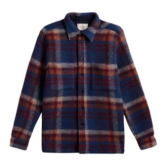 Portuguese Flannel Overshirt in lana Parker - - Shirts - Uomo - Multicolore - M