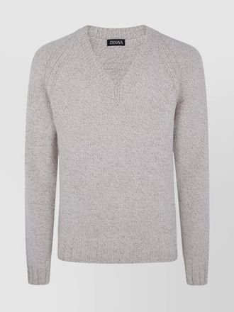 Ermenegildo Zegna cashmere and wool v-neck jumper