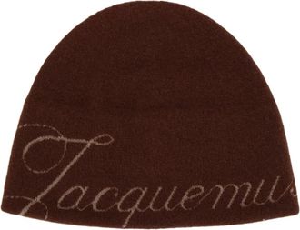 Jacquemus Le Bonnet Atelier - Dames - Accessoires - Bruin - Maat: ONE Size Wol