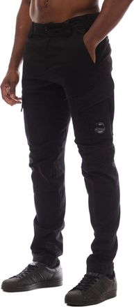 C.P. Company Heren C.P. Company Stretch Sateen Cargo Lens Broek in Zwart
