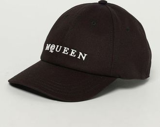 Alexander McQueen Cappello McQueen in cotone con logo ricamato