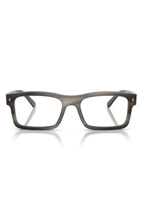 Ray-Ban 56mm Rectangular Optical Glasses in Havana Gradient at Nordstrom