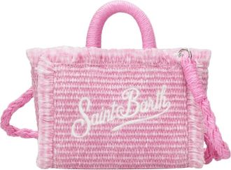 MC2 Saint Barth Tassen, Dames, Roze, ONE Size, Mini Vanity Raffia Tas