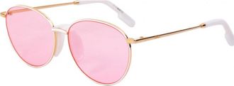 Kenzo Womens KZ40011F-30Y KZ40011F 55 30Y Sunglasses - Gold - One Size