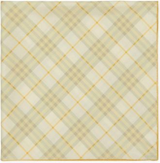 Burberry checked silk scarf - unisex - Silk - OS - Neutrals