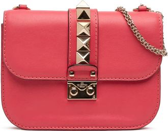 Valentino Pre-owned Valentino Small Rockstud Glam Lock Crossbody BL-H312VIT1