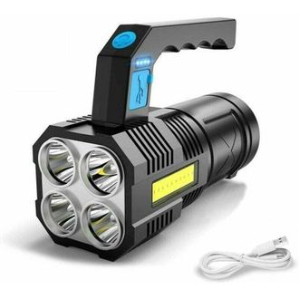 OEM Linterna Led Cob Recargable Ultra Potente, Luz De Trabajo Impermeable Con 4 Modos, Linterna De Emergencia Port&aacute;til Para Senderismo, Pesca Y Camping [c