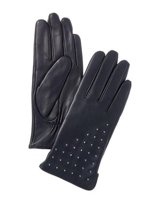 Bruno Magli Cashmere-Lined Leather Gloves