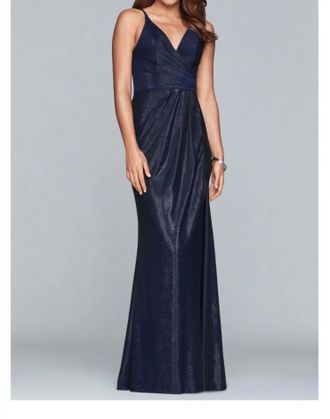 Faviana Evening Gown In Platinum
