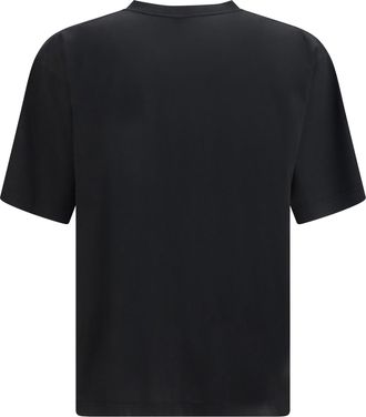 Balenciaga Mens Graphic Print T-Shirt Black Cotton T-Shirts And Polos