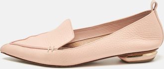 Nicholas Kirkwood Pink Leather Beya Loafers