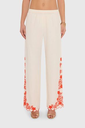 Amanda Uprichard Caroline Pants In Natural Combo
