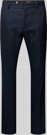 s.Oliver Black Label Regular Fit Anzughose aus Leinen-Mix in Dunkelblau, Gr&ouml;&szlig;e 102
