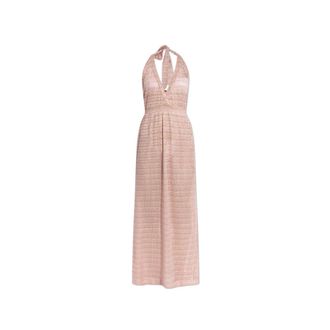 Melissa Odabash Mariah Dress - Dames - Maxi kleedjes - Roze - L - Nylon - Kleedjes