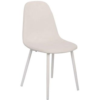 Regalos Miguel Packs Sillas Comedor - Pack 6 Sillas White Teok Terciopelo - Blanco