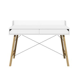 OEM Bureau 2 Tiroirs Bellamy Lotta Blanc