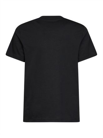 Moncler Logo-Embroidered T-Shirt - Black