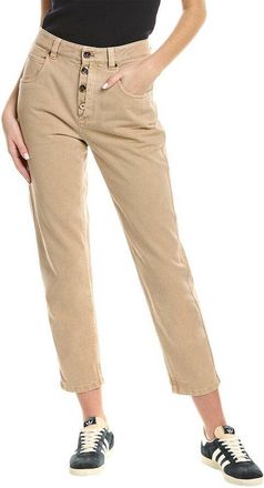 Brunello Cucinelli Light Beige Relaxed Trousers, Brand Size 44 (US Size 10)