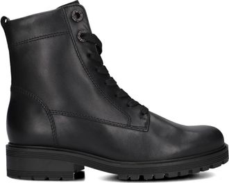 Gabor Zwarte Dameslaarzen 765.1 - Dames - Veterlaarzen - Zwart - 37 EU - Schoenen