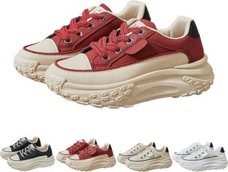 Generic Avelya Orthopedic Heightening Shoes 1.8 Height Increase Casual Platform Sneakers Trainers Loafers for Women 2026 (Burgundy,2.5)