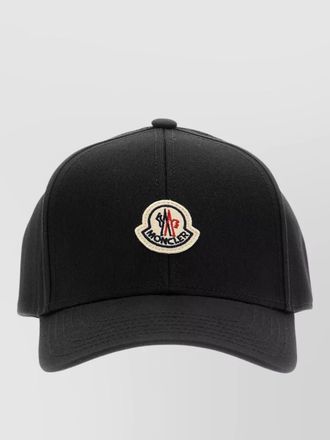 Moncler cotton baseball cap curved brim design