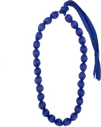 Pleats Please Issey Miyake Collana Shibori - Blu